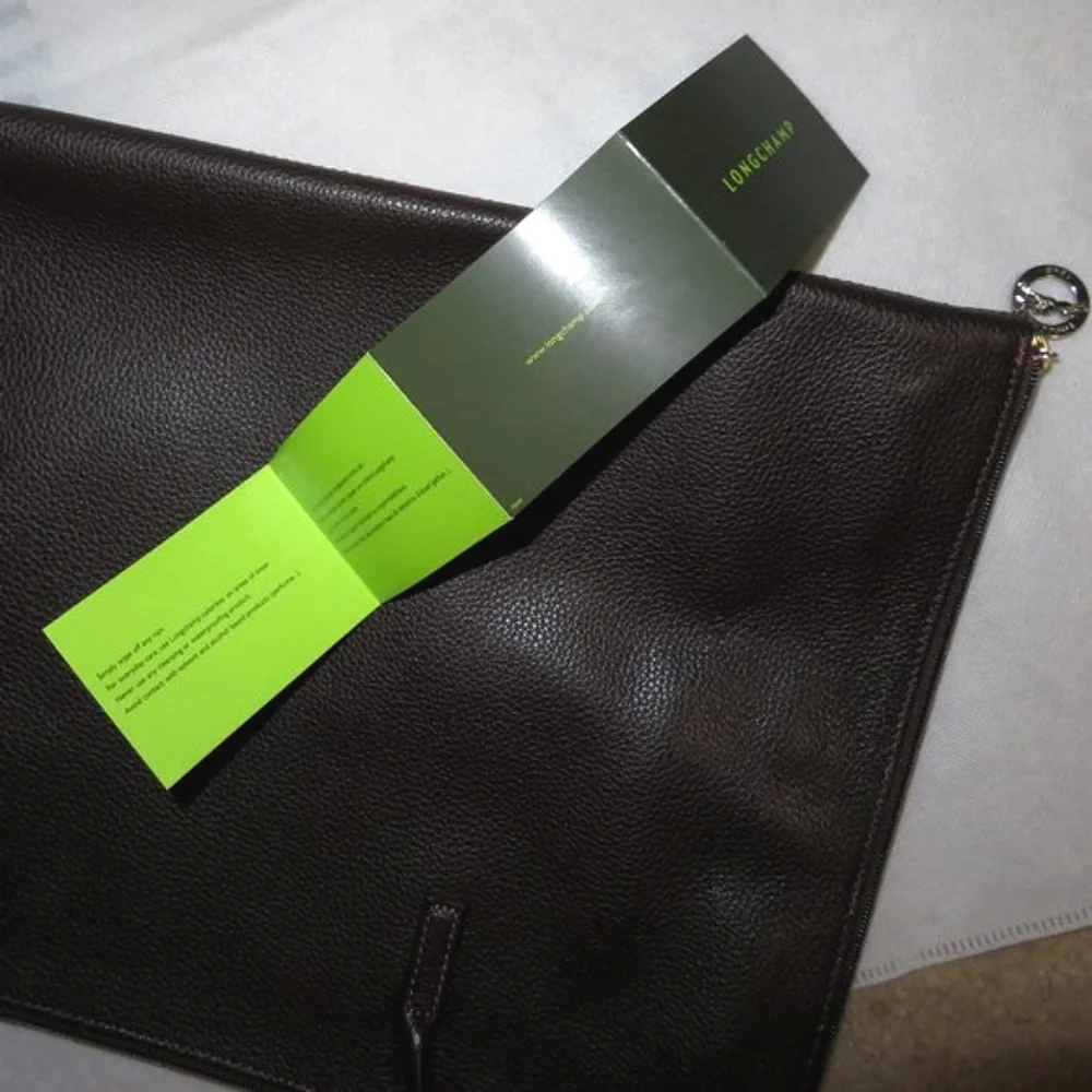 Longchamp Business Laptop Leather Handbag